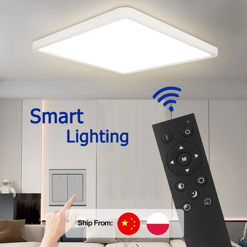 LED Ceiling Lamps 110/220V Smart Lamp Dimmable Ceiling Lights Remote Control Indoor lighting For Living Room Bedroom Modern Lamp