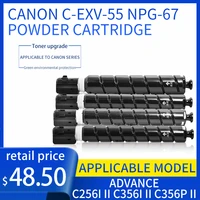 toner cartridge for canon c exv 55 npg 67 runner advance c256i c356i c356p