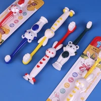 1 cute cartoon soft toothbrush for children suitable 1 3 years old girl boy child baby tooth cleaning tool