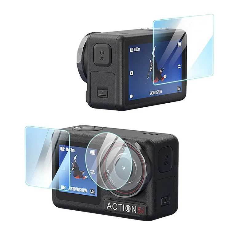 Закаленное стекло для DJI Osmo Action 5 Pro