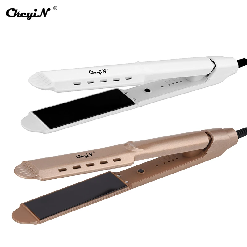

Tourmaline Ceramic Hair Straightener Hair Flat Iron 4 Gear Adjustment Temperature Fast Heating Hair Straightening Plate Women