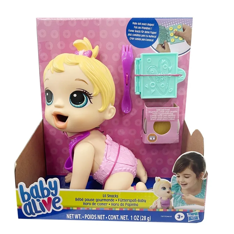 

Hasbro Baby Alive Lil закуски F2617 милый игровой домик девочка кукла Подарки Игрушка Модель Аниме фигурки собирать украшения