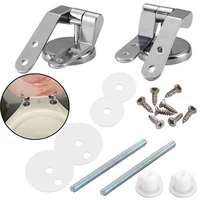 universal toilet seat hinges zinc alloy replacement parts toilet fixing mountings adjustable toilet seat bolts nuts for bathroom