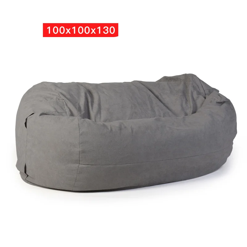 Dropshipping New Giant Sofa Cover Soft Comfortable Double Bean Bag Bed Recliner Cushion Cover Without Filler Factory Shop images - 6