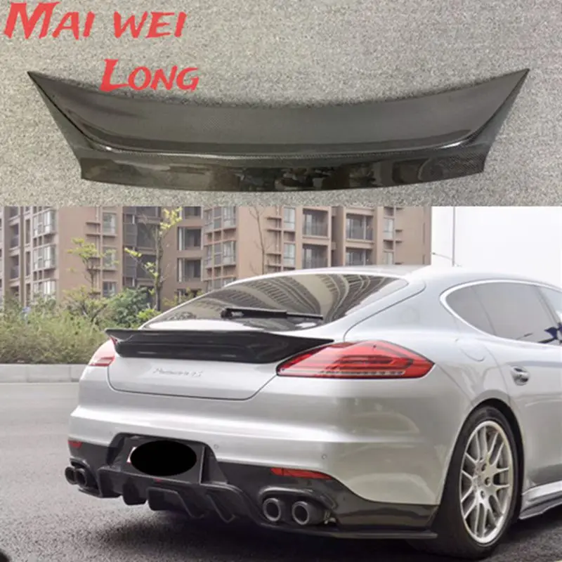 

Carbon Fiber CRA REAR WING TRUNK LIP SPOILERS FOR Porsche Panamera 970 971 2009-2013