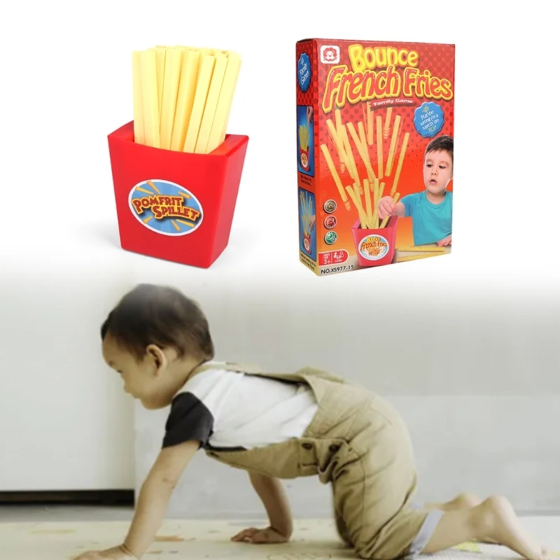 

Tricky Board Game Bounce French Fries Fun Family Game Flying Potato Chips Toy