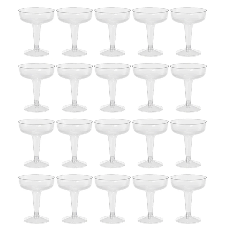 

New Plastic Champagne Flutes Disposable - 60Pcs Clear Plastic Champagne Glasses For Parties Clear Plastic Cup