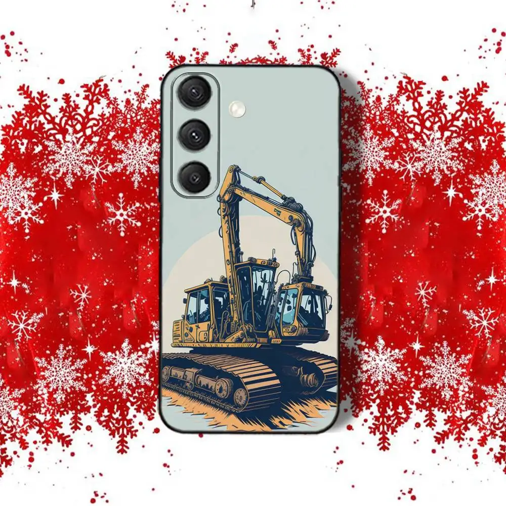 Фото Чехол Caterpillares Cool T-TruckS для Samsung S22, S24, S25, S23, S20, S30, S21, Ultra, 4G, Plus,5G,Fe, Lite черный чехол с принтом по всей поверхности №4