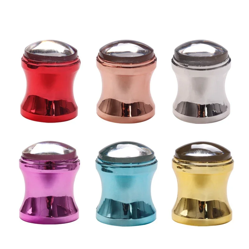 Профессиональный зеркальный стемпер для ногтей Прозрачная силиконовая головка