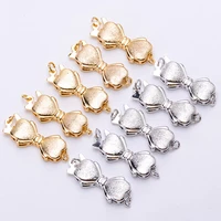 fashion 985 silver plated inlaid crystal clasps for jewelry making handmade diy bracelets necklace clasp fittings