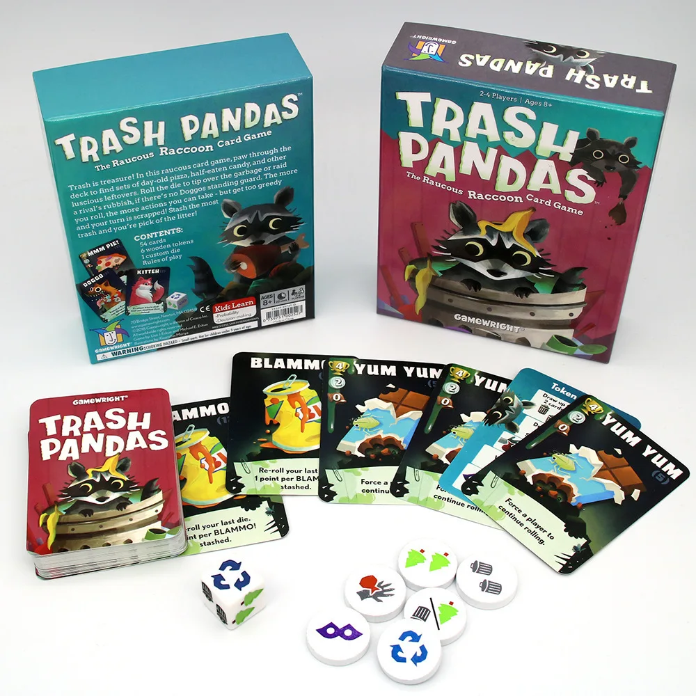 

English version of garbage panda noisy raccoon board game card board game tarot tarot box tarot cards