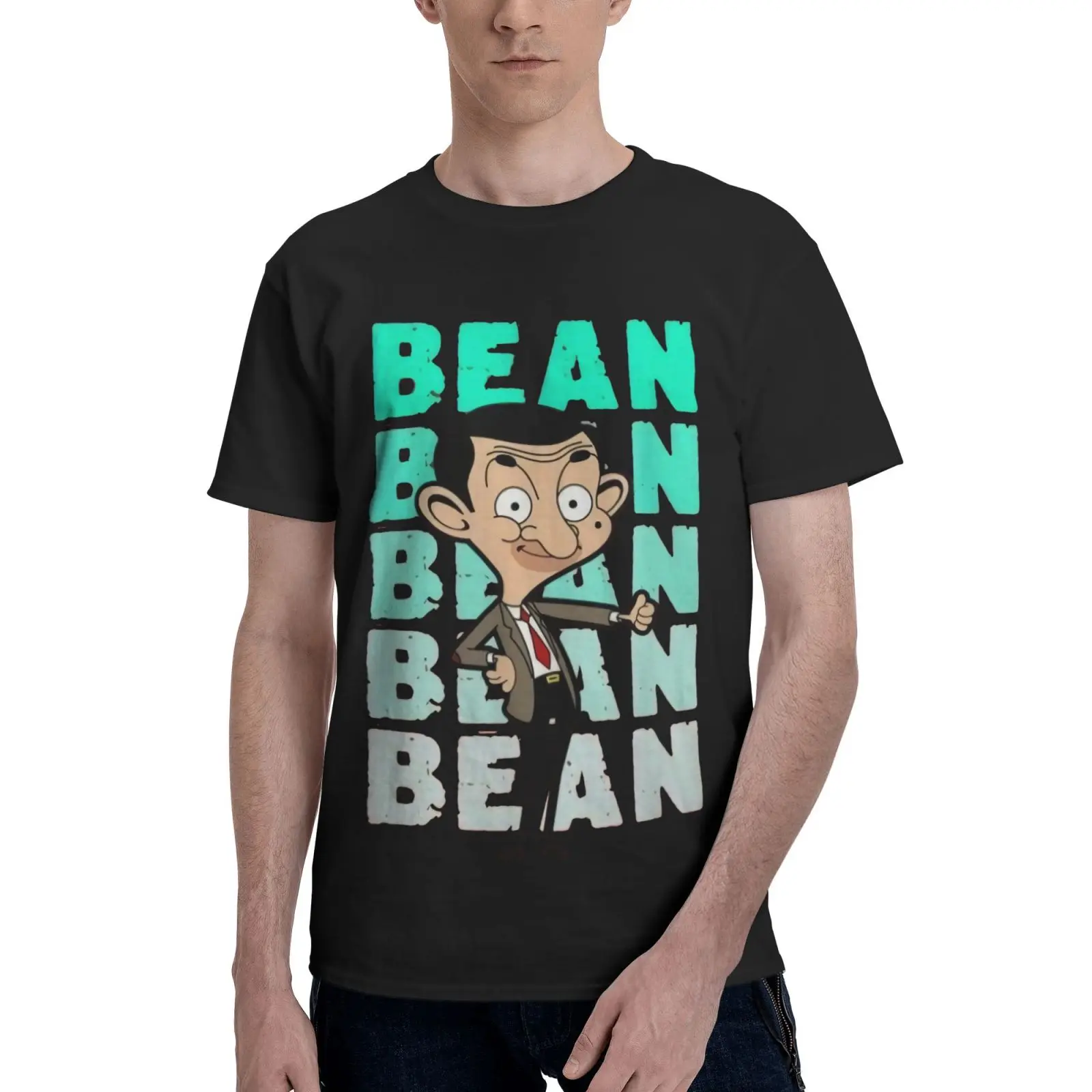 

Mr Bean Bean Bean Bean Red Oversized T-Shirt T Shirt Women Men T-Shirt Grunge Clothes Men Couples T-Shirt Anime T-Shirt Grunge