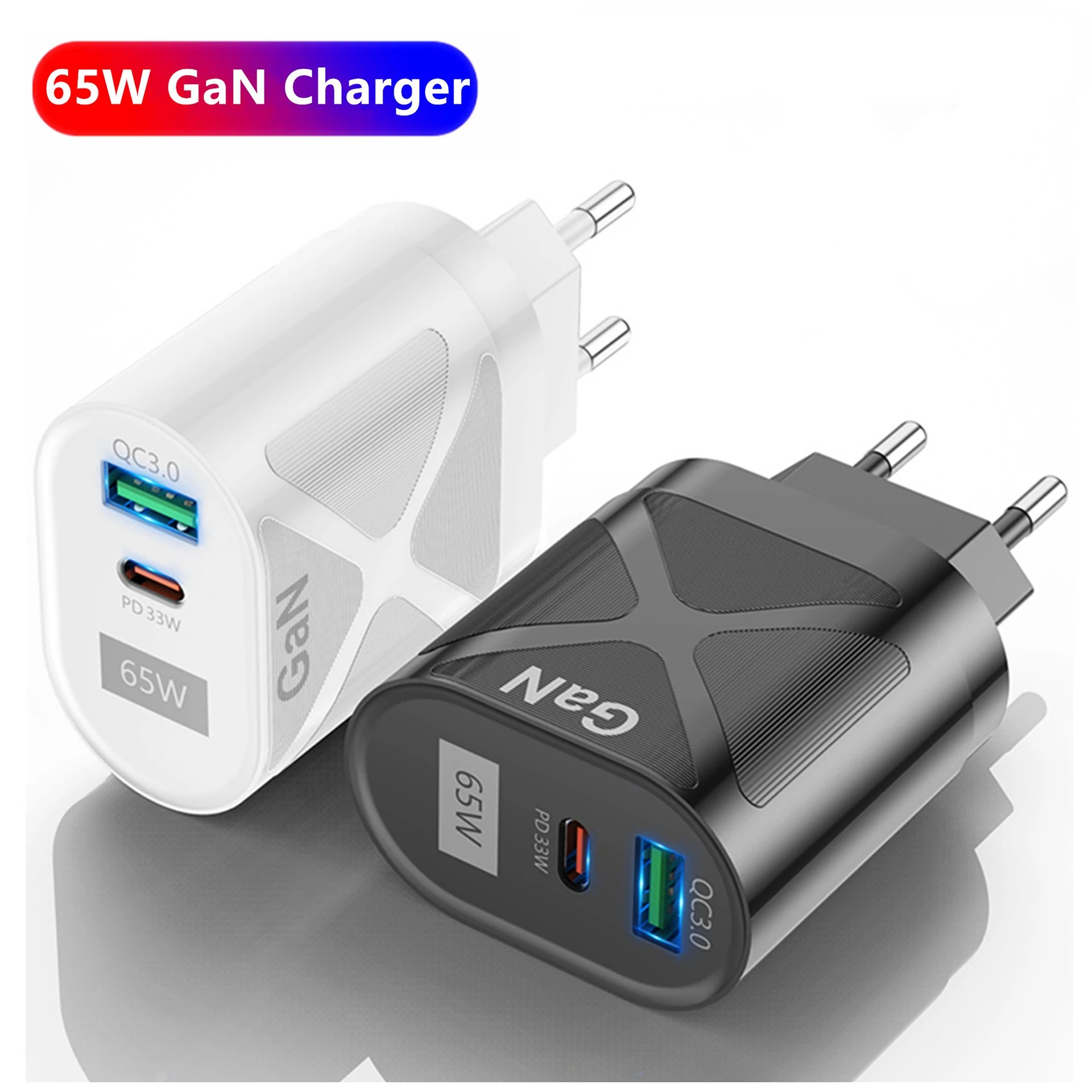 

PD 65W Charger USB 3.1 Type C Charger for Apple MacBook Air IPad Pro Samsung Tablet Phone EU/US Fast Charger for Nintendo Switch