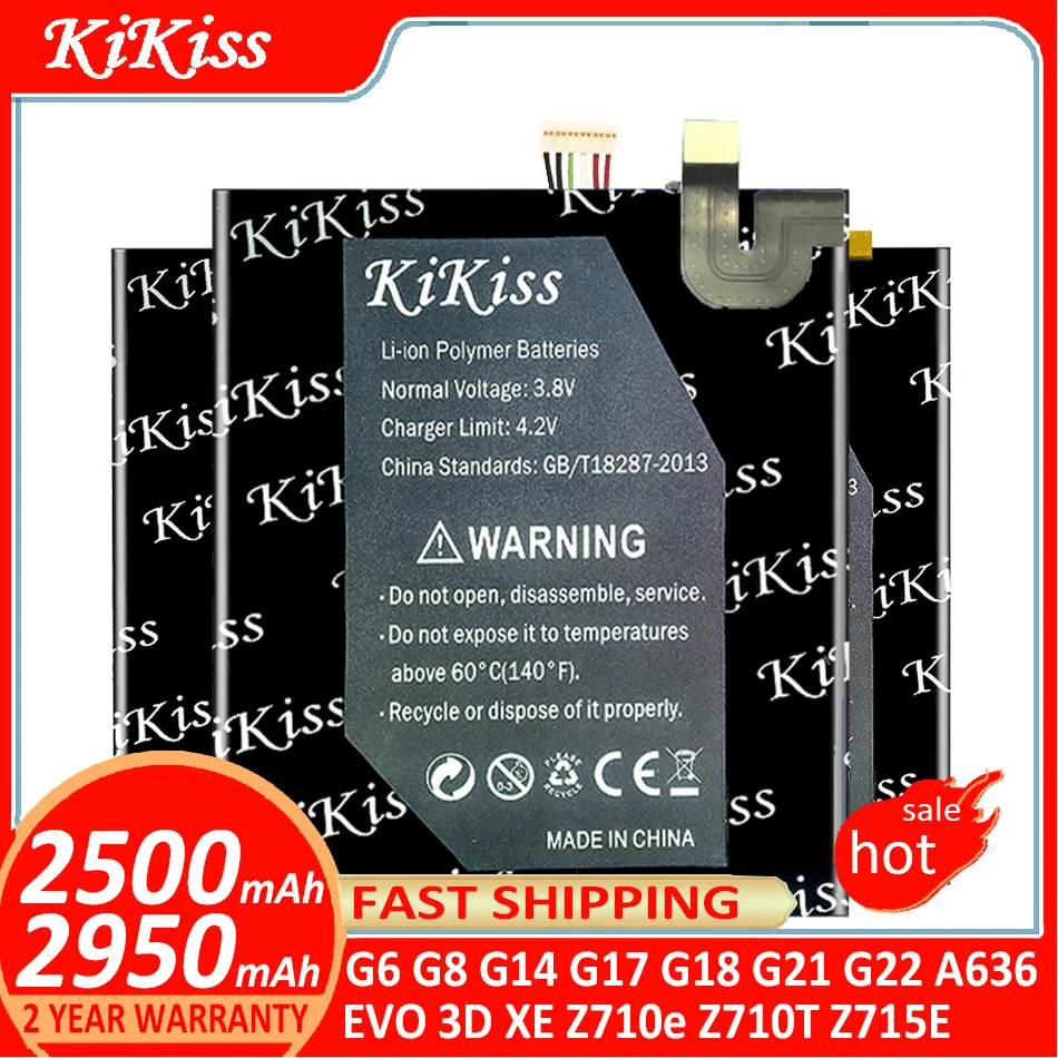 

KiKiss Battery For HTC G6 G8 G14 G17 G18 G21 G22 EVO 3D XE Z710e Z710T Z715E A6363 Batterij + Track NO