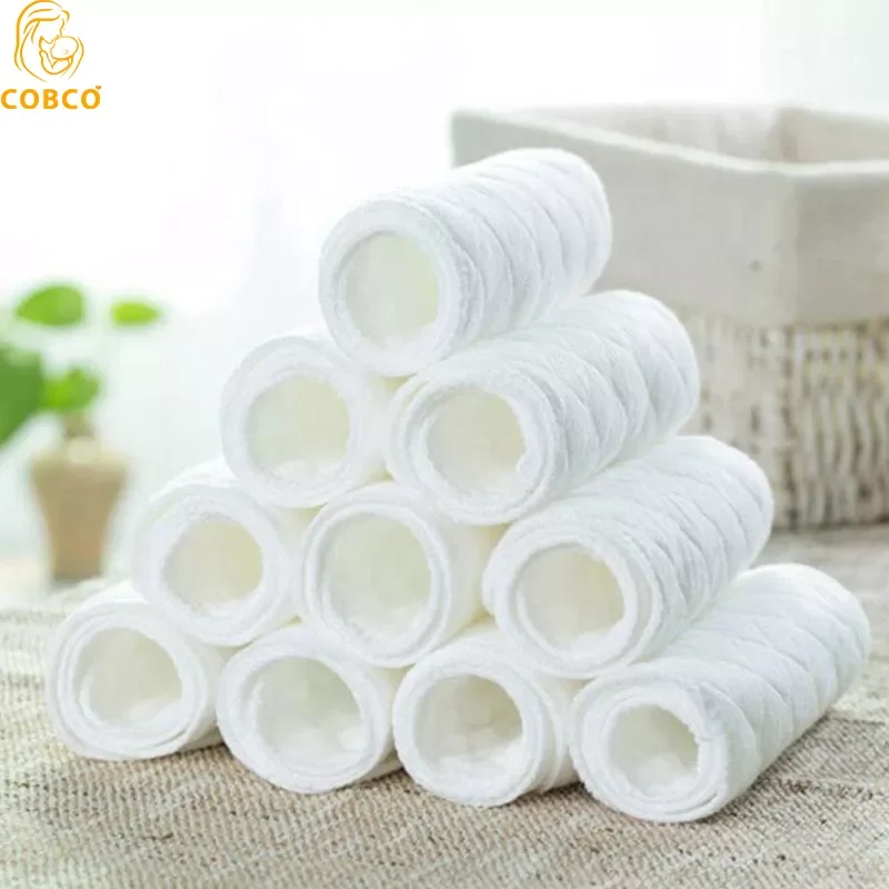 Pcs Baby Nappies Reusable Baby Infant Newborn Cloth Diaper Nappy Liners Insert 3 Layers Cotton Hot Sale