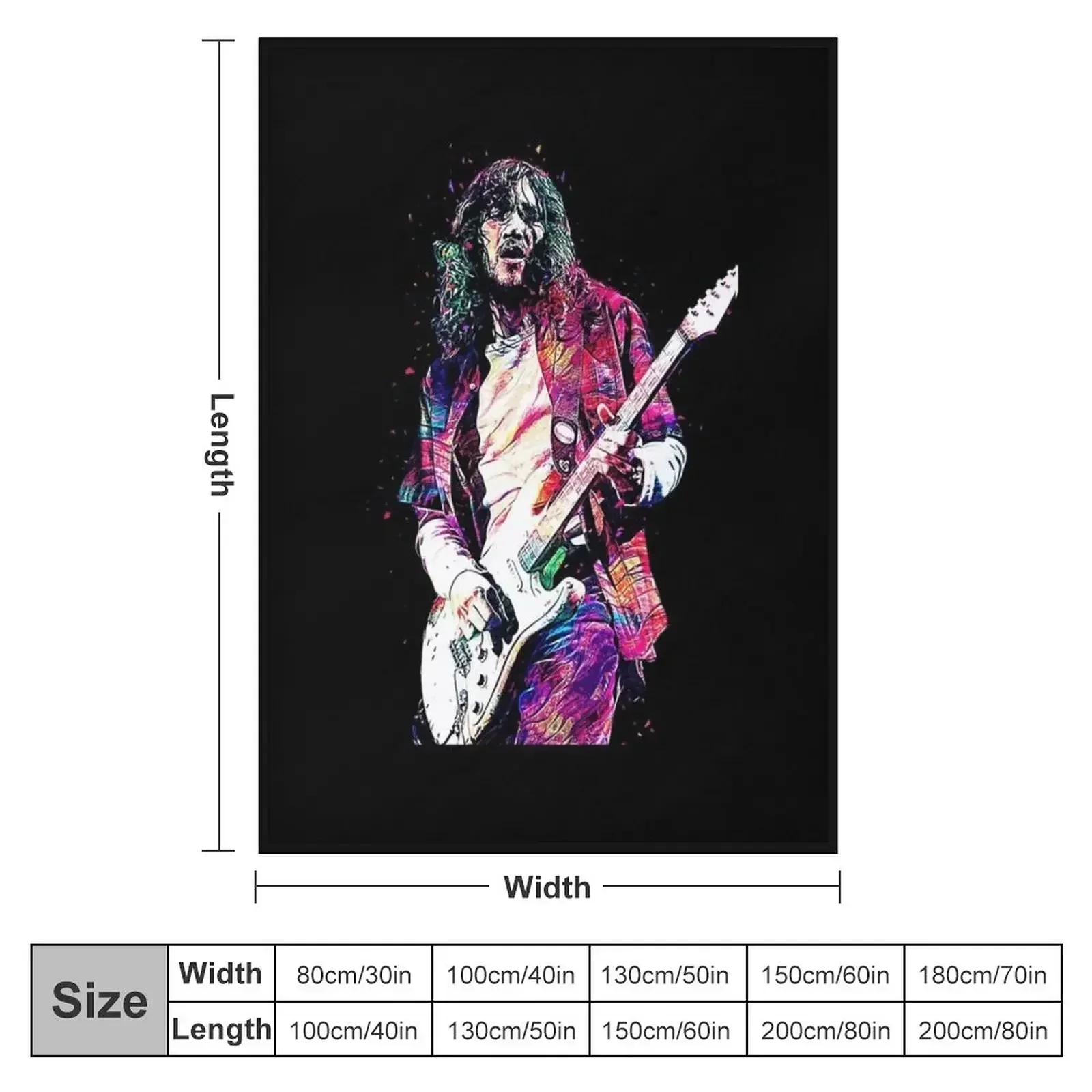 John The Red Hot Guitar Пледы Одеяла для волос