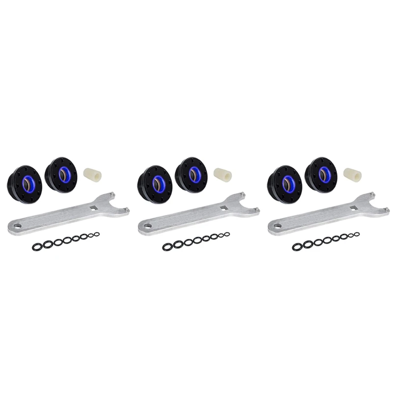 

3 Set HS5157 Front Mount Hydraulic Steering Cylinder Seal Kit For Seastar Pivot HC5340, HC5341, HC5358, HC5365, HC5375