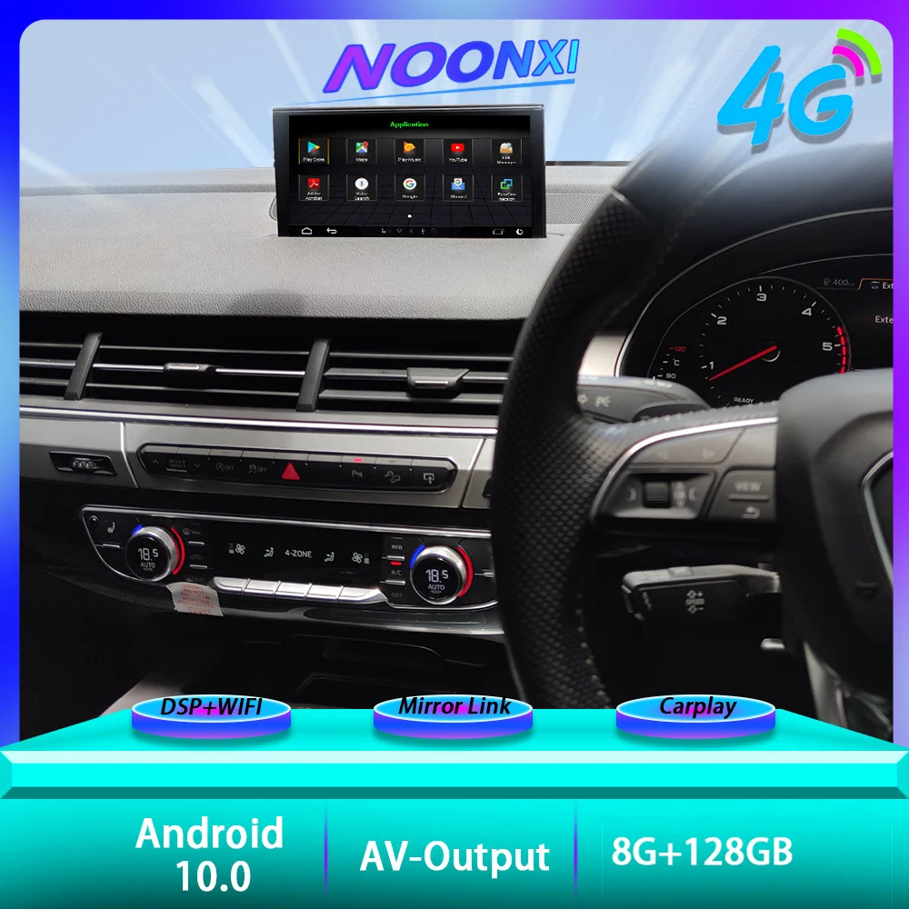 

6+128GB Android 10.0 For Audi Q7 2016-2019 9 Inch Multimedia Player Car Radio Central Navigation GPS 5G WIFI Screen Auto Stereo