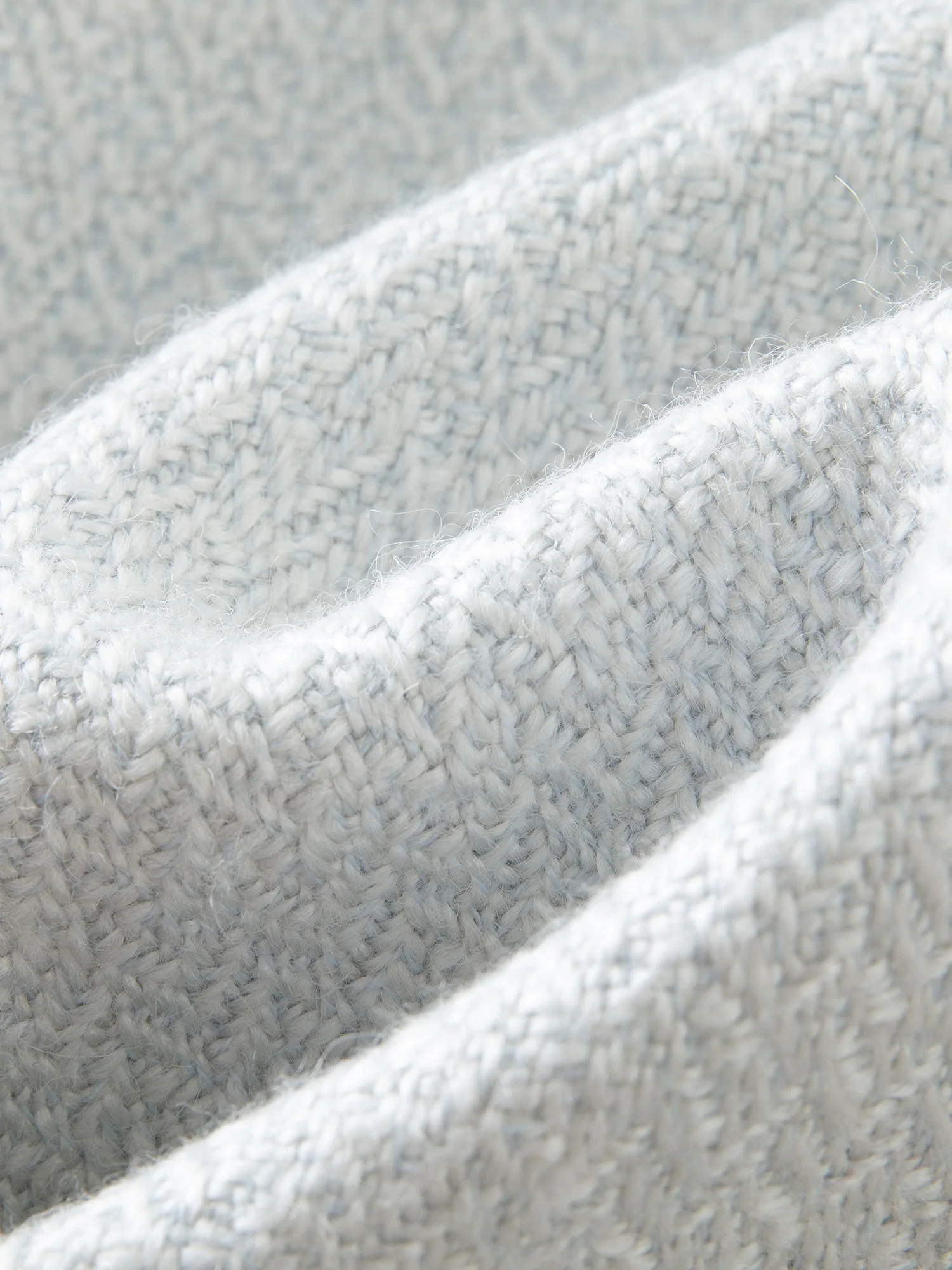 DUSHU Женская синяя твидовая куртка Нежный стиль Короткое пальто с круглым вырезом