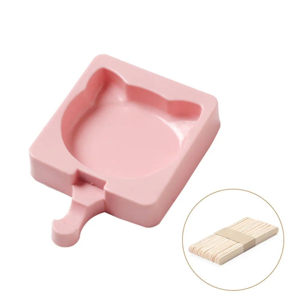 

Handmade Ice Cream Silicone Mold Ice Cream Popsicle Mold DIY Creative Pattern Mould Ice Pop Maker Ice Tray with 20 Pcs Sticks