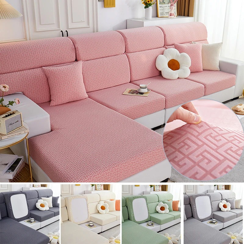 

XAXA Sofa Cushion Cover Knitted Non-Slip Couch Armrest Seat Slipcover Pet Anti-Scratch Protection Covers Removable And Washable