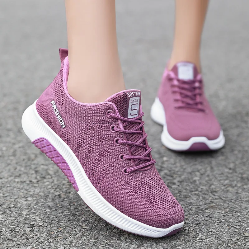 

Women Casual Shoes Fashion Breathable Walking Mesh Flat Shoes Woman White Sneakers Women 2020 Tenis Feminino Female Shoes