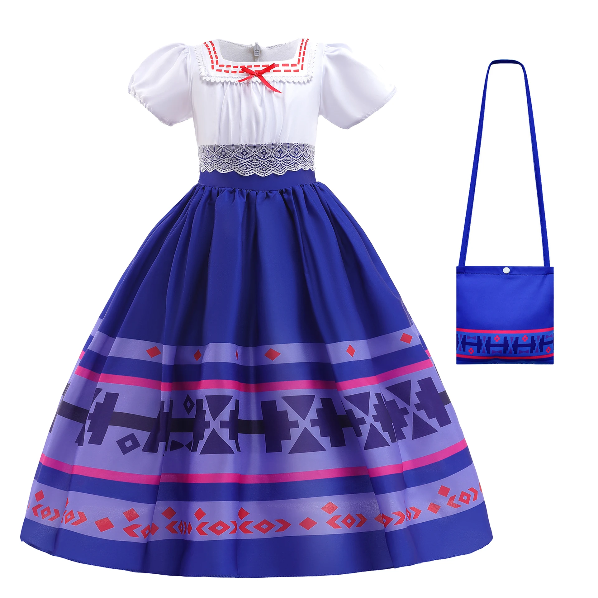 Princess Encanto Dolores Pepa Cosplay Costume Isabela Dress Up Kids Outfits Helloween Carnival Mirabel Girls Clothes Vestidos