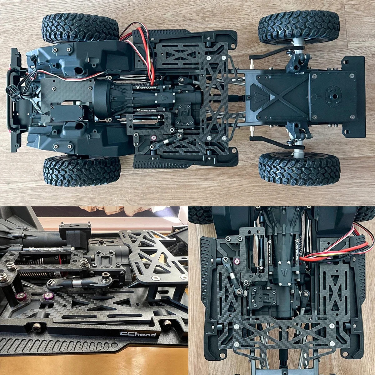 Комплект аккумуляторной пластины и сервопривода из углеродного волокна для 1/10 RC