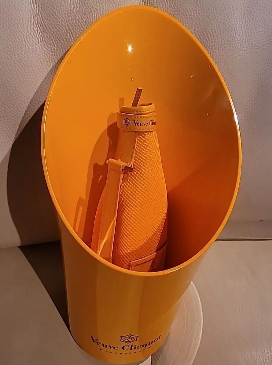 Оранжевый 15-дюймовый коврик для льда цвета шампанского с рукавом и охладителем