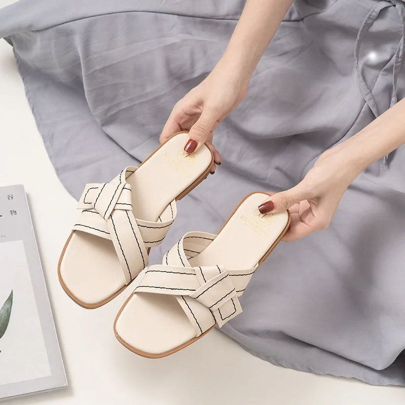 

Open Toe Brand Goth Slip on Slides Sandals Women Shoes 2022 Love Heart Punk Casual Black Pink Summer High Wedges Shoes Size 43