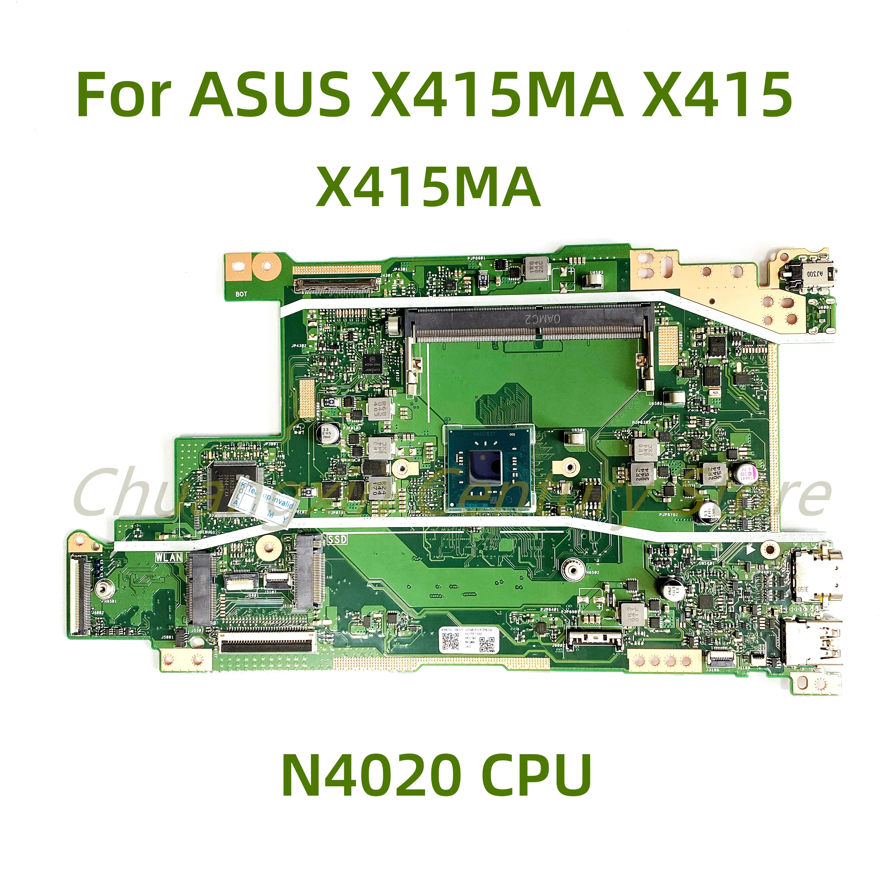 

Подходит для материнской платы ноутбука ASUS X415MA X415 X415MA с процессором N4020 100% Протестировано полностью работает