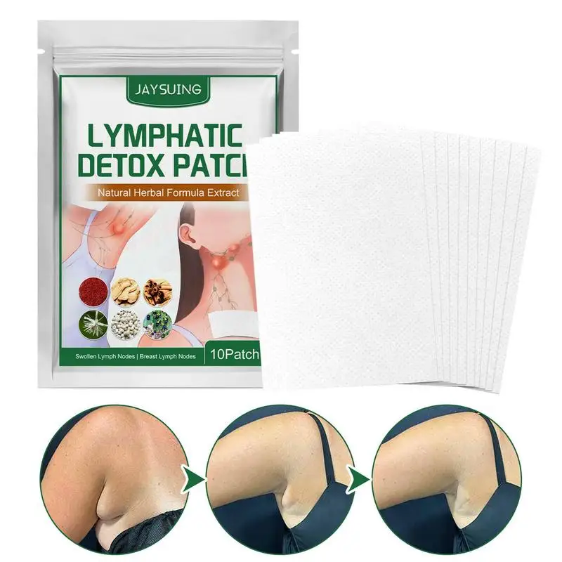 

Lymphatics Health Patch 10 Pcs Herbal Lymph Care Patch For Armpits Body Unblocking Health Sticker Anti-Swelling Patch Accessory