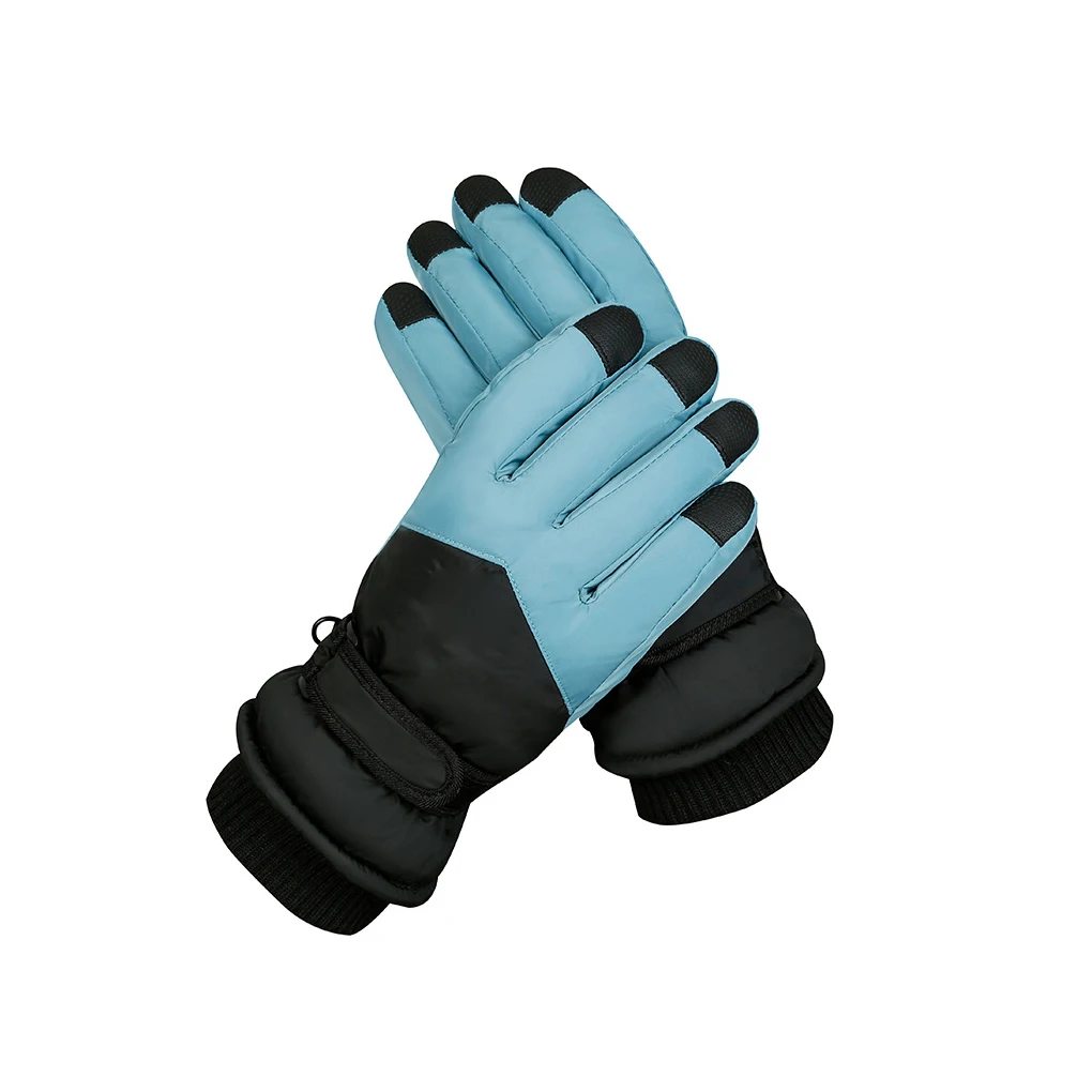 

1 Pair Skiing Glove Gloves Touchscreen Nonslip Mittens Motorbike Bicycles Cycling Warm-keeping Hand Warmer Pink Blue