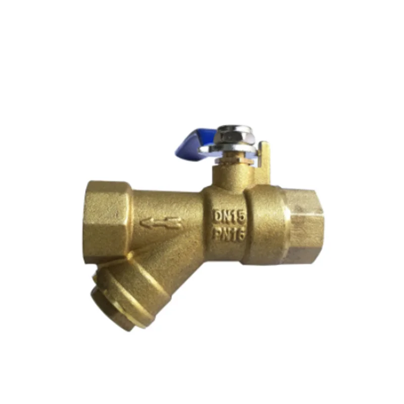 

1pc Brass Y Typ Strainer Filter valve BSP Equal Female Inline Thread 1/2" 3/4" 1" 1-1/4" 1-1/2" 2" With the handle