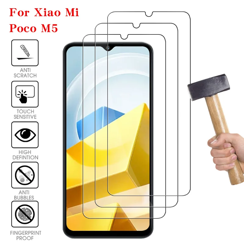 

1-3 шт. закаленная Защитная пленка для фронтального экрана Xiaomi Poco M5 водостойкая Гидрогелевая Защитная пленка для Xiaomi Poco M5