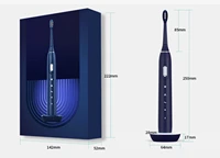 sonic electric toothbrush timer brush 5 modes usb charger rechargeable tooth brushes replacement heads xiaomi gift set