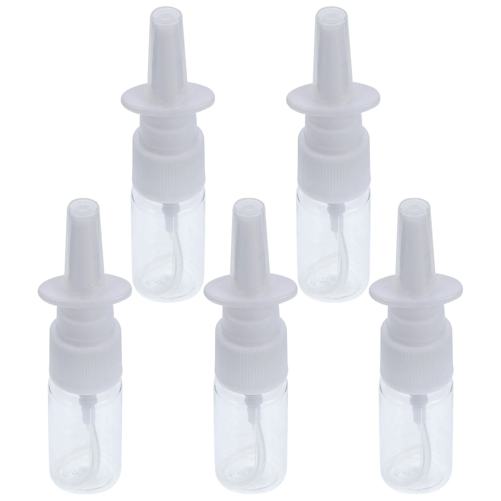 

HEALLILY Portable Fine Mist Spray Bottles 10ml Rhinitis Mist Nasal Sprayer Transparent Bottle 5Pcs