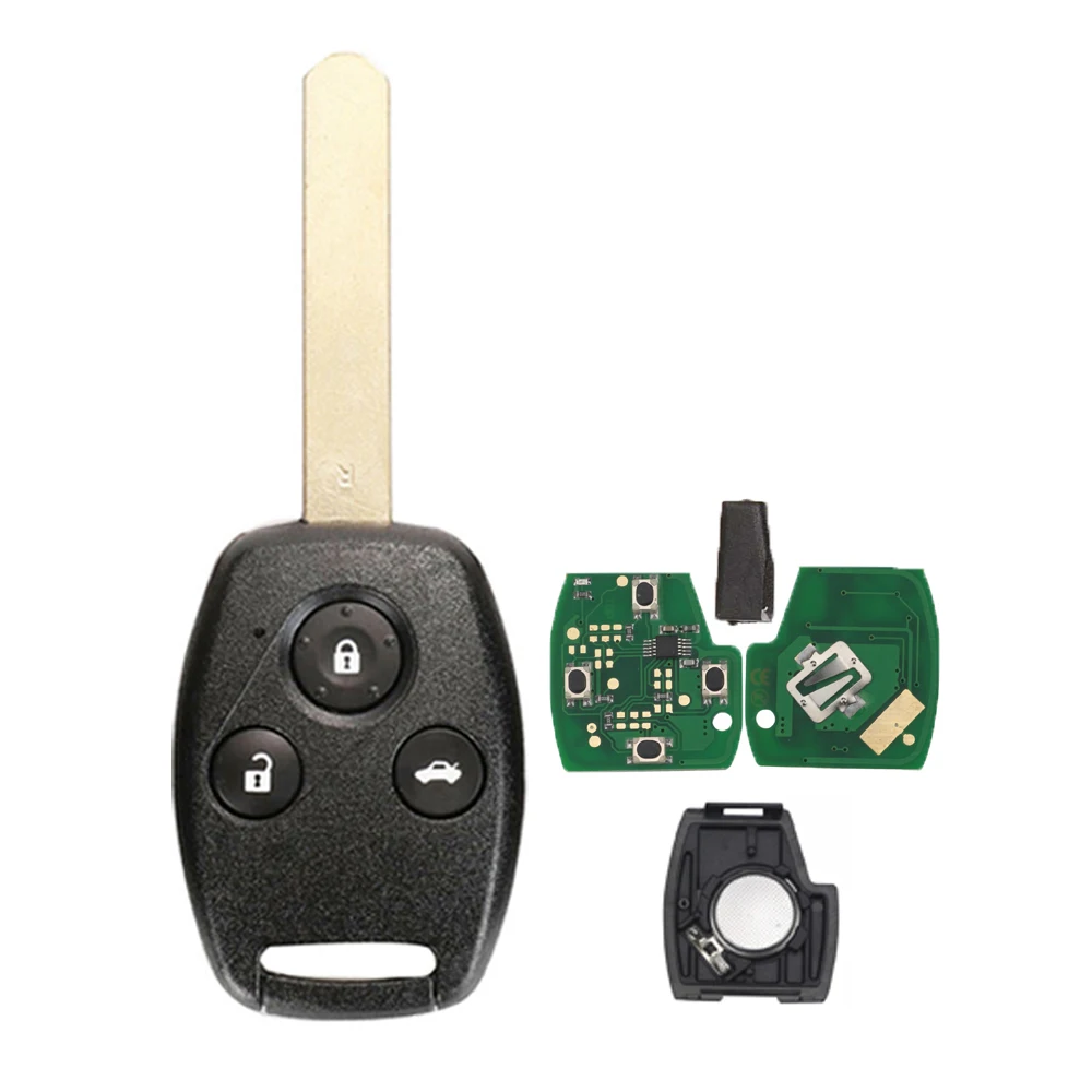 Jingyuqin FSK 433 МГц ID46 чип пульт дистанционного управления автомобильный ключ для Honda CR-V CRV Civic Insight Ridgeline Accord 2003 2008 2009 2/3 BTN