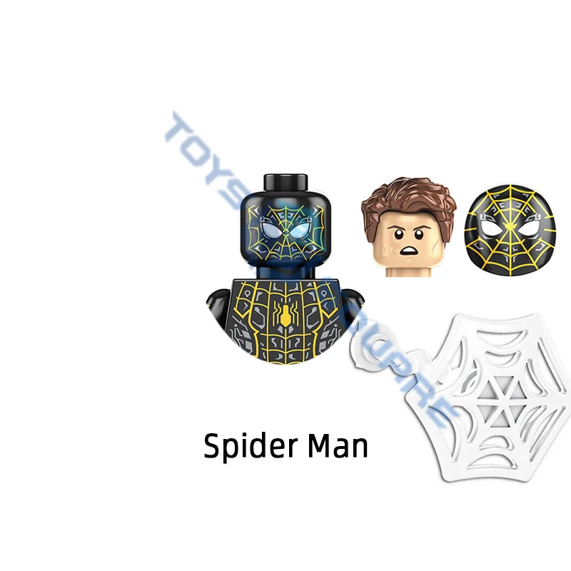 Модель человека-паука Зеленый Гоблин доктор Осьминог строительные блоки кубики