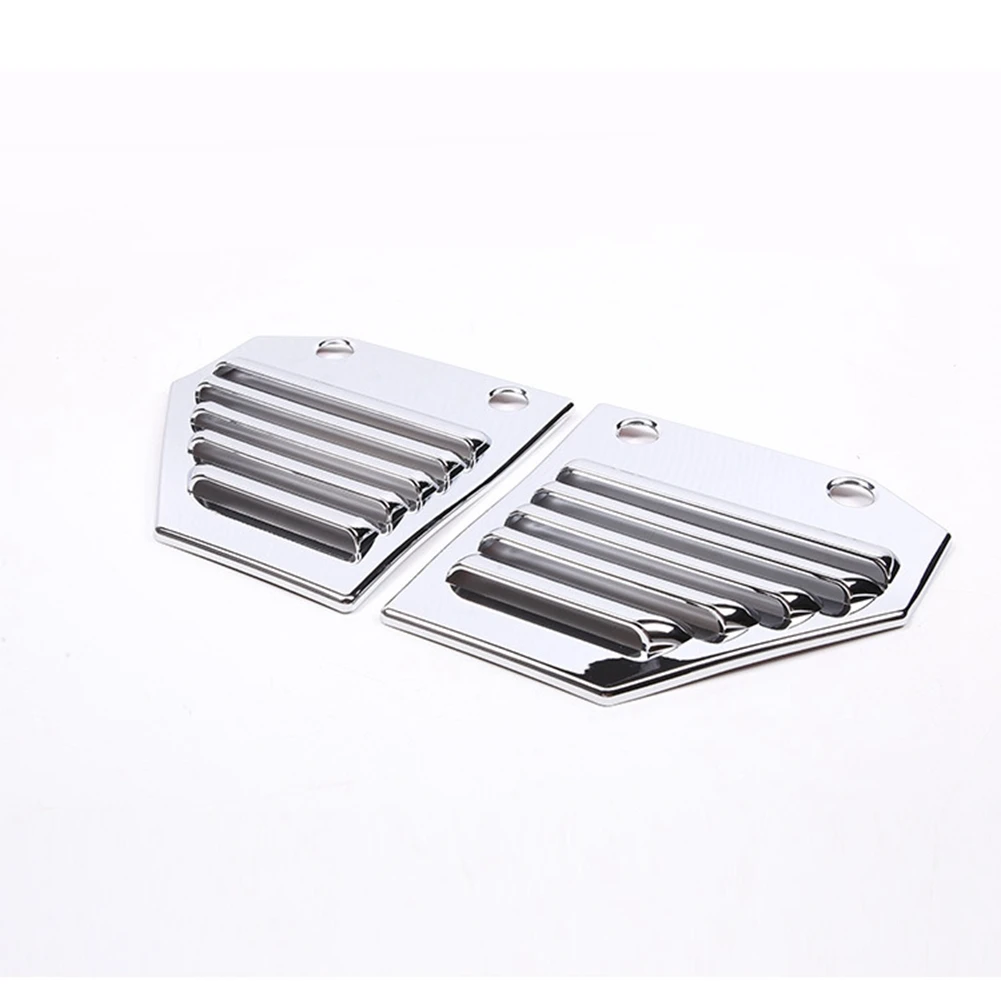 

For Hummer H2 2003-2009 Car Side Fender Vent Cover Fender Ventilation Grille Stickers Trim,ABS Silver 2 Pack