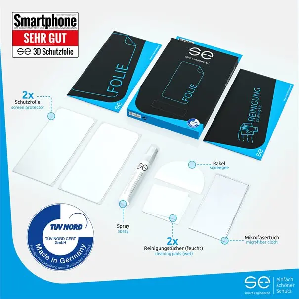 2x3D smart engineering screen protector for Samsung Galaxy S21 + transparent |