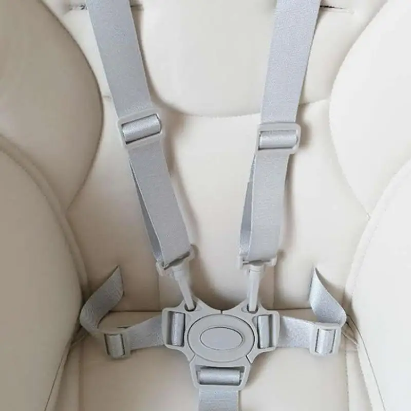 Belt Cross-shaped Design Baby 5 Point Harness High Chair Saf