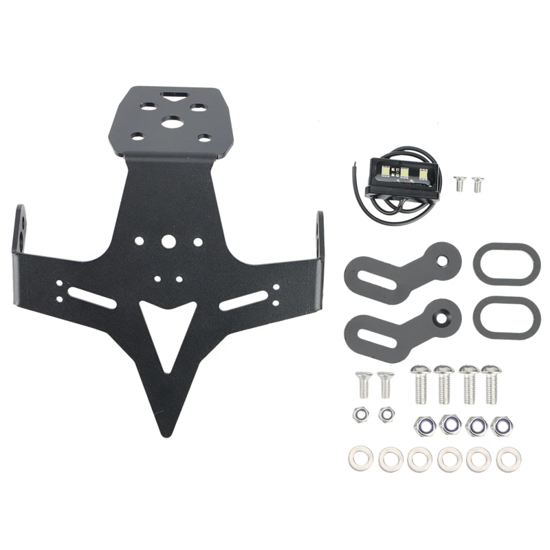 

Motorcycle Tail Tidy Rear Bracket Rear Support License Plate Frame LED for KAWASAKI ZX-25R 2020-2021