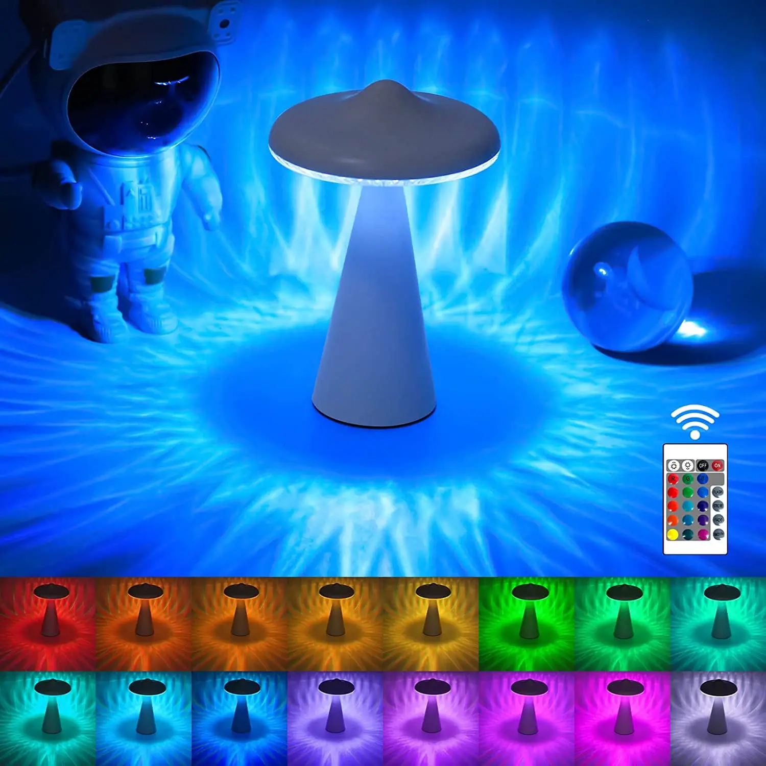 

16 Colors Mushroom Desk Lamp Rechargeable Night Light Touch Table Lamp for Kids Led Cordless Light for Bedroom Room Decor Gifts