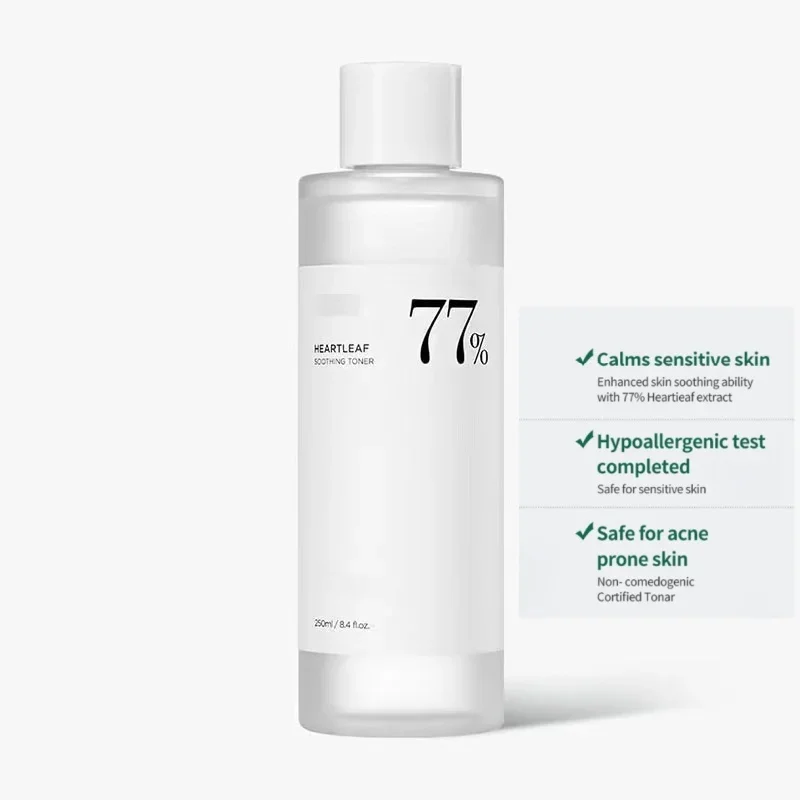 Anua skincare уход за листьями сердца 77 успокаивающий тоник с рецептом свечения для