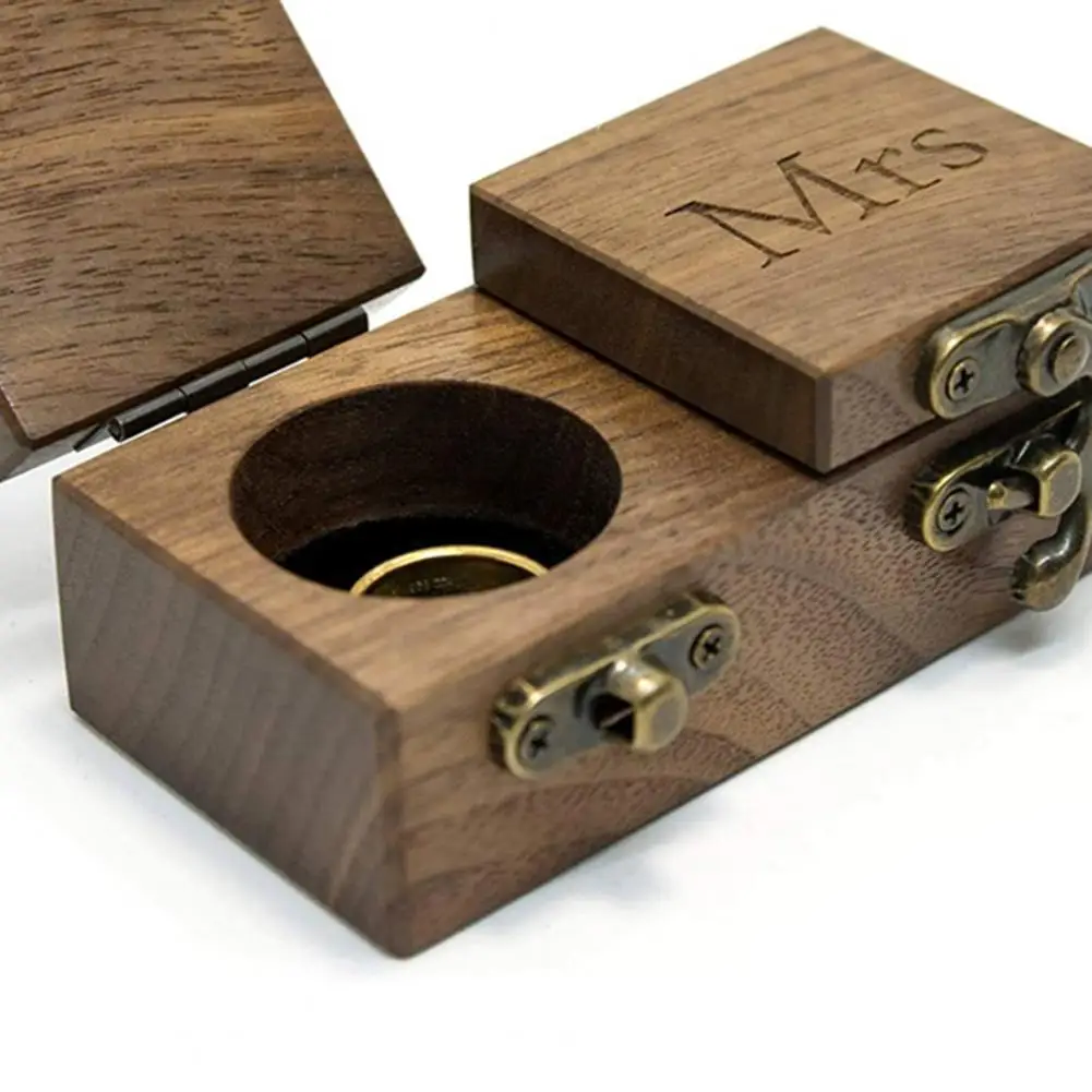 

Elegant Long Lasting Smooth to Touch Mr Mrs Ring Container for Ceremony
