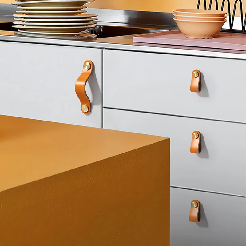 Детские антистолкновенные ручки в скандинавском стиле Мебельная ручка для ящика