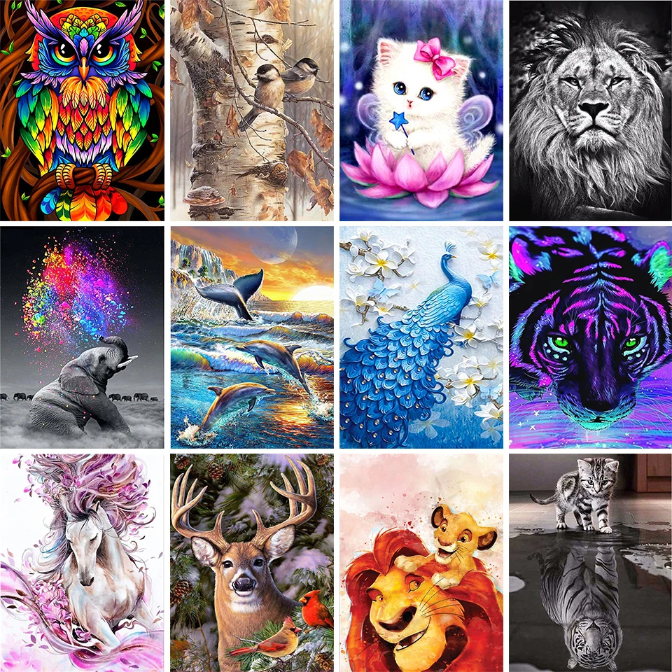 

Алмазная живопись 5D «сделай сам», вышивка стразы, домашнее украшение для стены в спальню, Набор для вышивки крестиком, Ручная инкрустация, и...