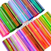15 piecesset iridescent holographic rainbow pu faux leather fabric laser hair bows earring making diy material a5 20x15cm