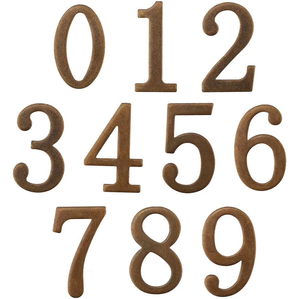 

Mailbox Numbers 0-9 Self-Adhesive Address Number Metal Stickers Door House 1.85" Mailbox Sign for Window Signs Door